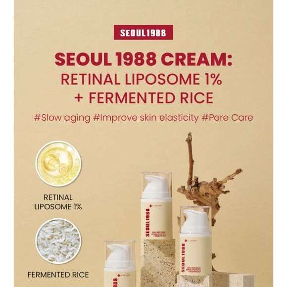 KSECRET, SEOUL 1988 Cream: Retinal Liposome 1% + Fermented Rice [50ml] - Picture 2 of 13